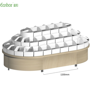 Estante redondo de la serie Ecobox G003 con exhibidores de alimentos a granel de supermercado de contenedores a granel Ecobox